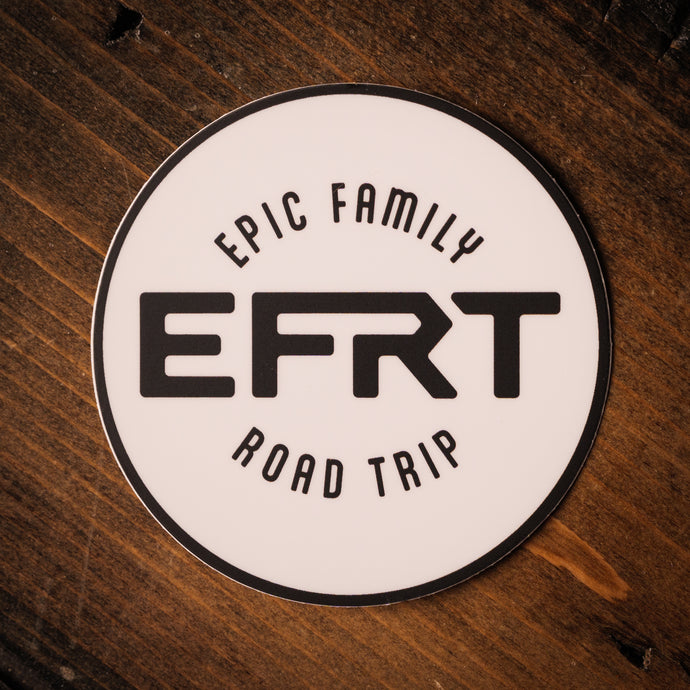 Epic Family Road Trip Circle Sticker