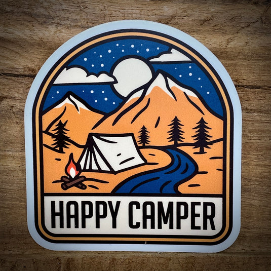 Happy Camper Sticker