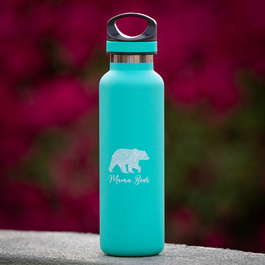 Mama Bear Insulated Bottle in Seafoam (LIMITED EDITION)