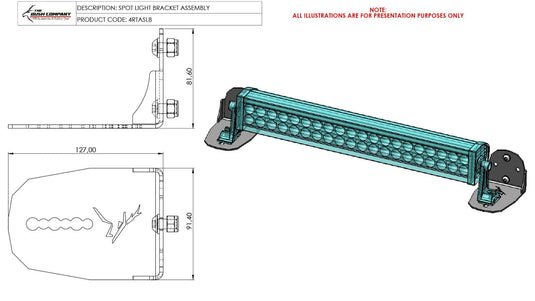 Bush Company Light Bar Bracket
