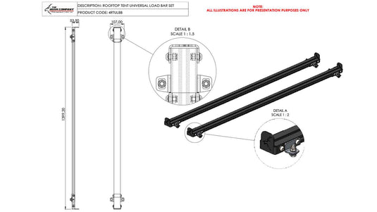 Bush Company Roof Top Tent Load Bars