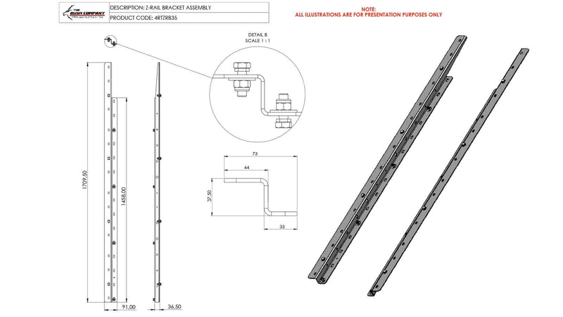 Load image into Gallery viewer, Bush Company RTT Z-Rails

