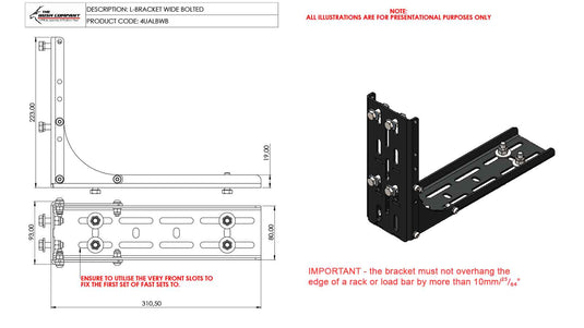 Awning Heavy Duty L Bracket