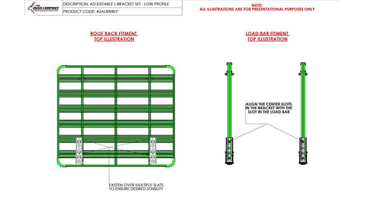 Bush Company Low Profile L Bracket (Outhouse Bracket)