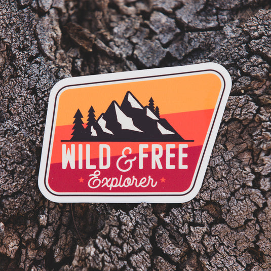 Wild & Free Explorer Sticker