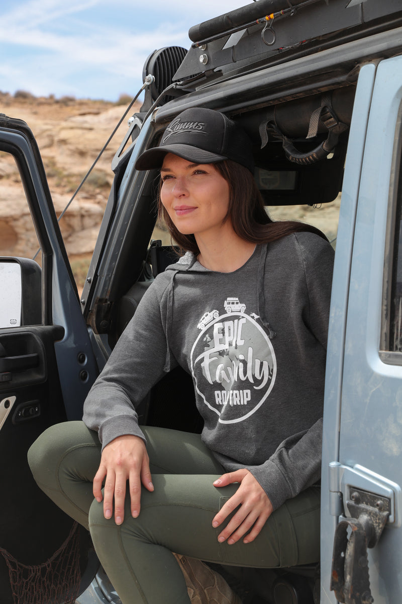 Load image into Gallery viewer, Epic Family Road Trip Women&#39;s Hoodie in Shadow

